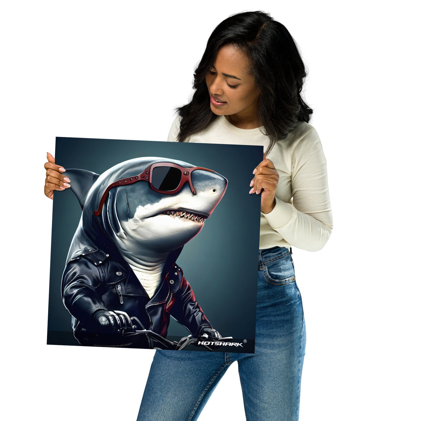 Biker7 Shark - Poster