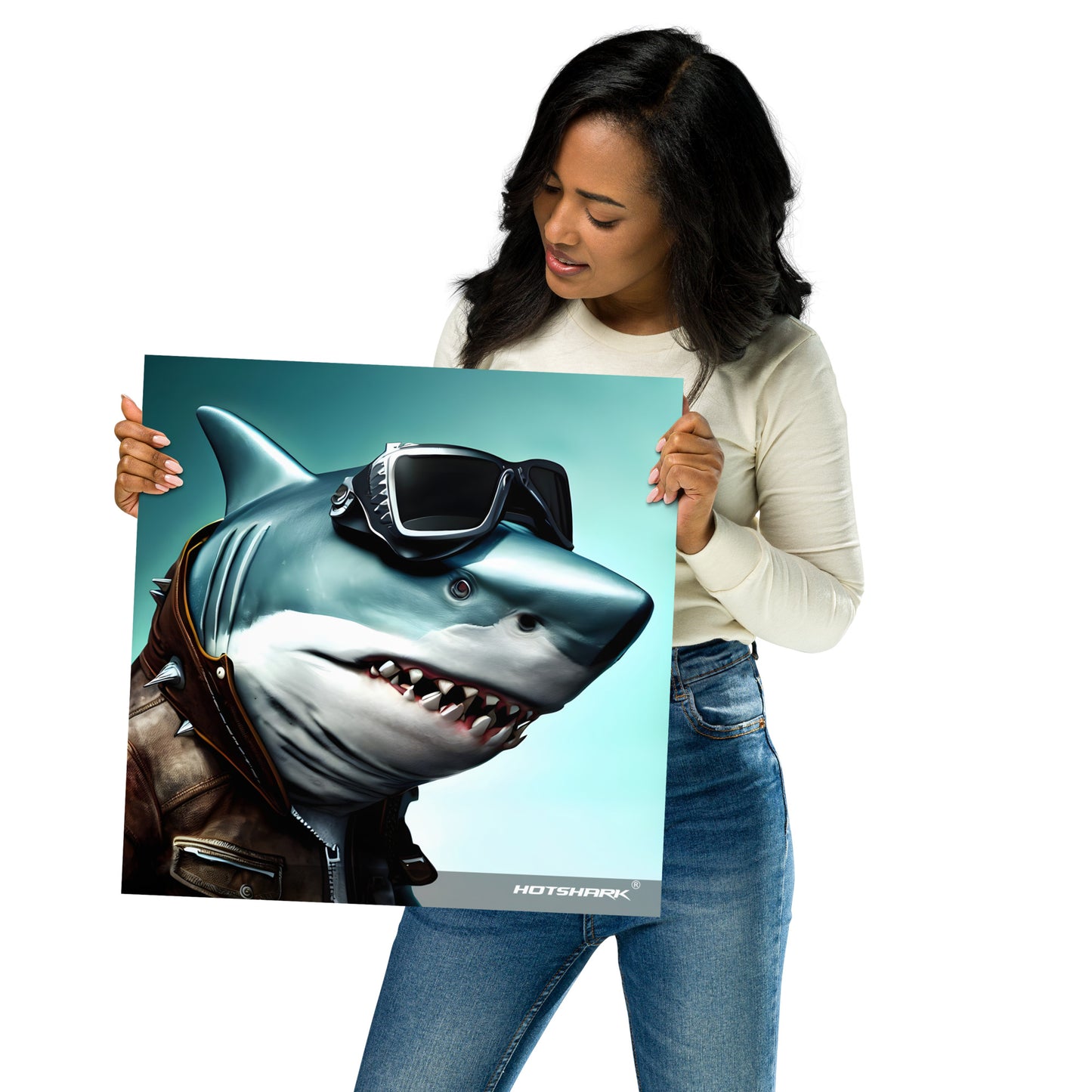 Biker14 Shark - Poster