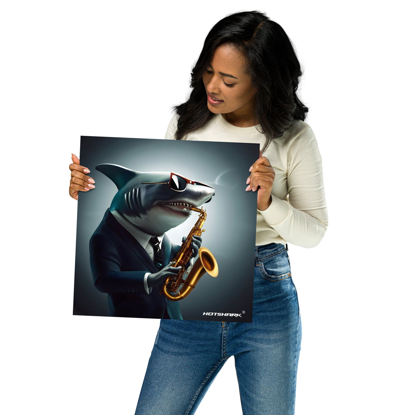 Saxophone Shark - Poster