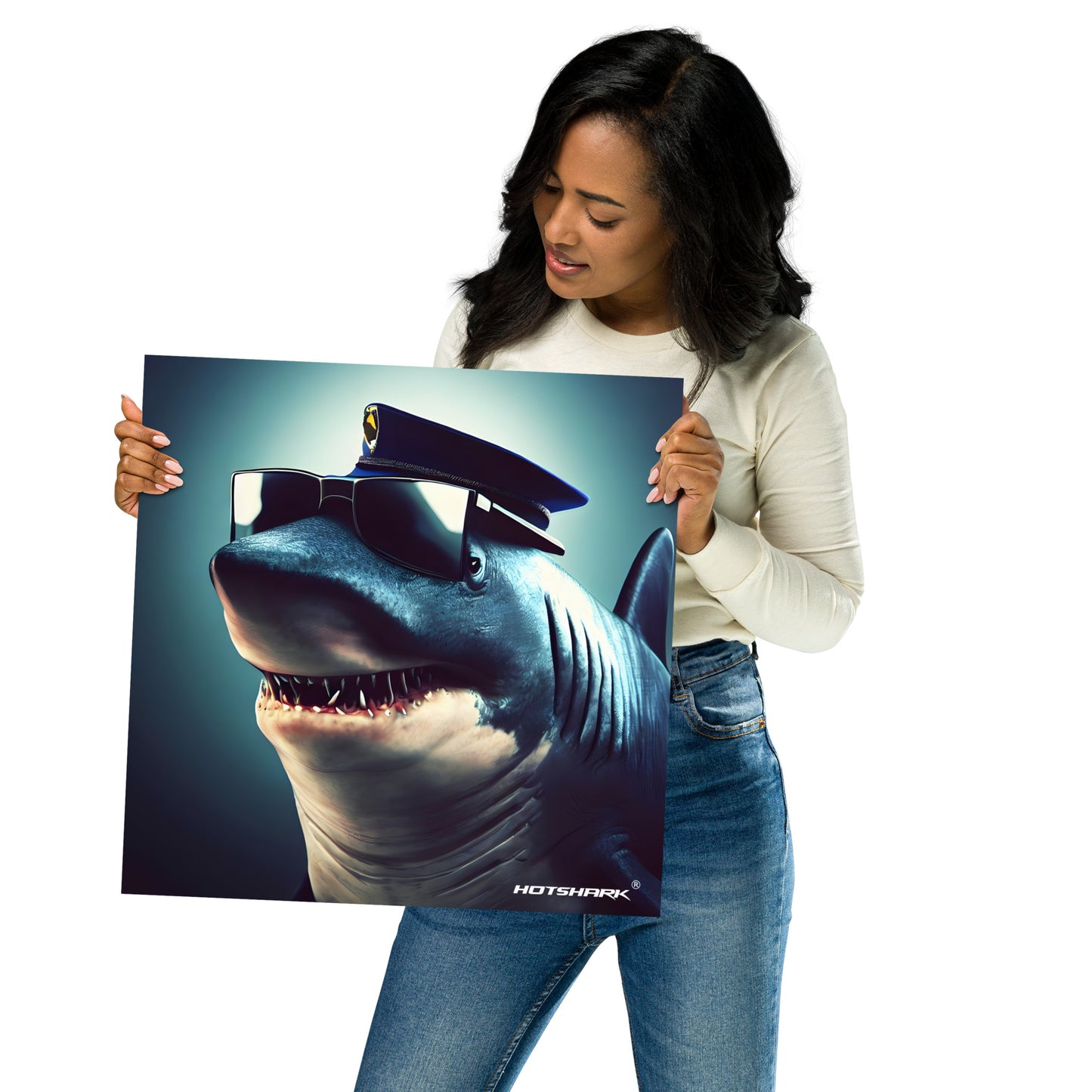 Police Officer Shark - Poster