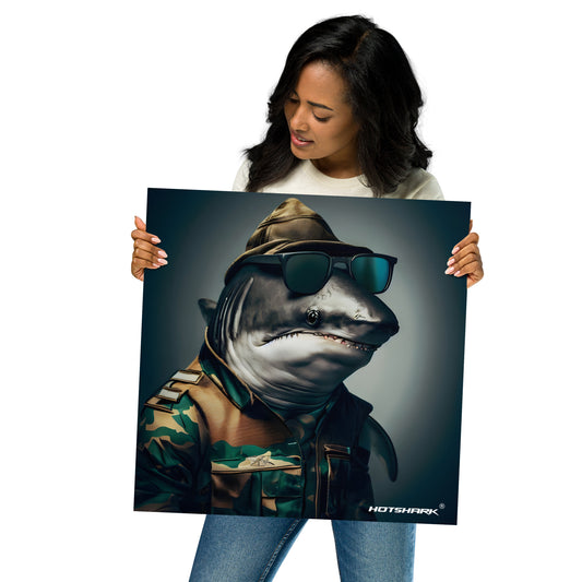 Soldier Shark - Poster