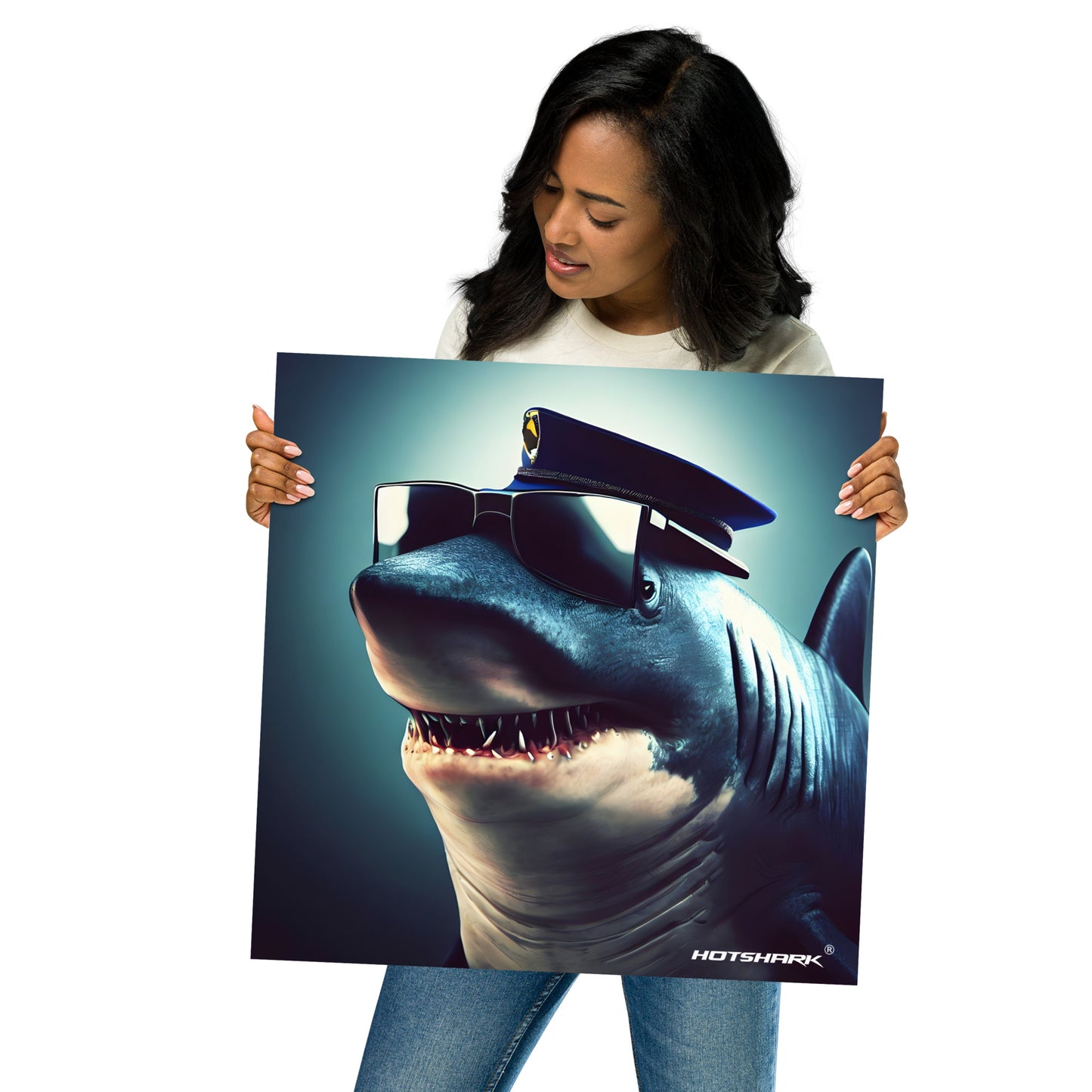 Police Officer Shark - Poster