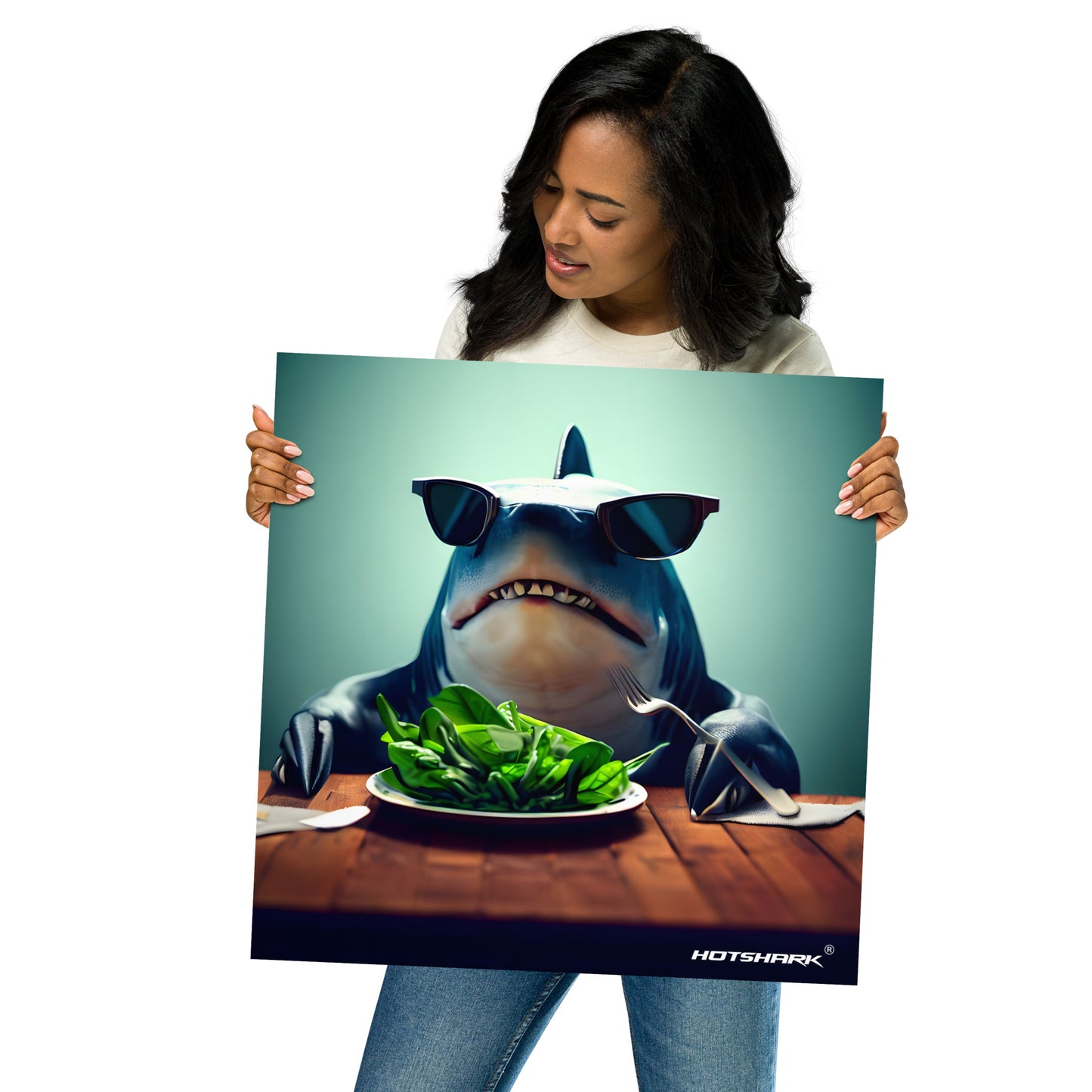 Restaurant Vegan Shark - Poster