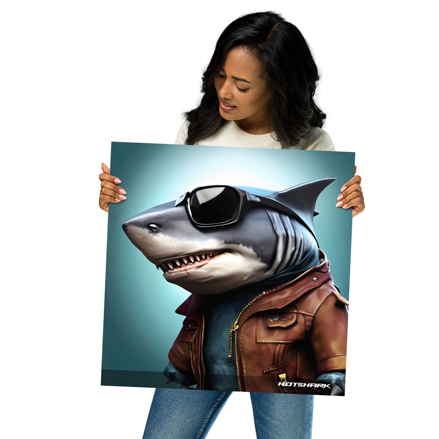 Biker9 Shark - Poster