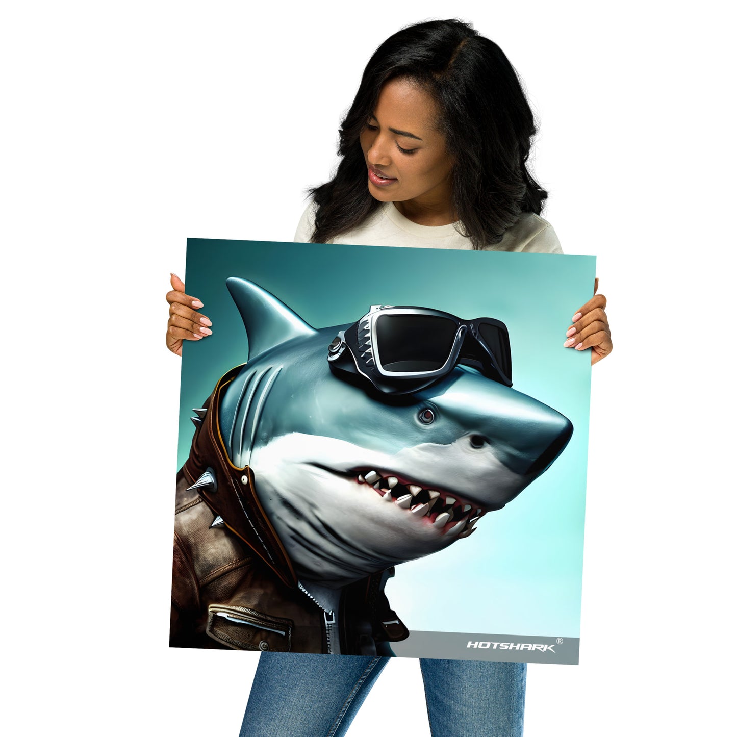 Biker14 Shark - Poster