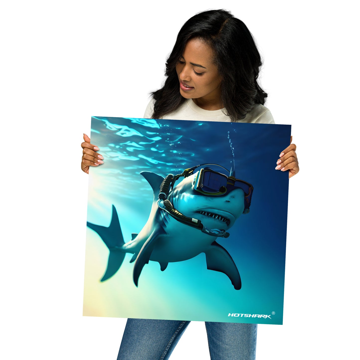 Diver5 Shark - Poster