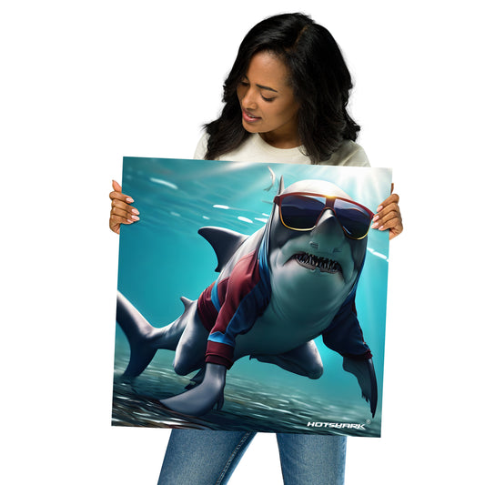 Diver7 Shark - Poster