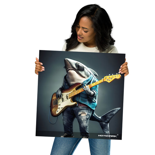 Bassguitar Shark - Poster