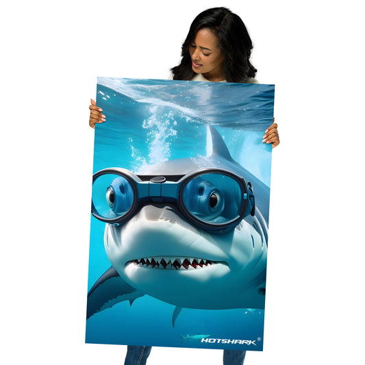 Diver1 Shark - Poster