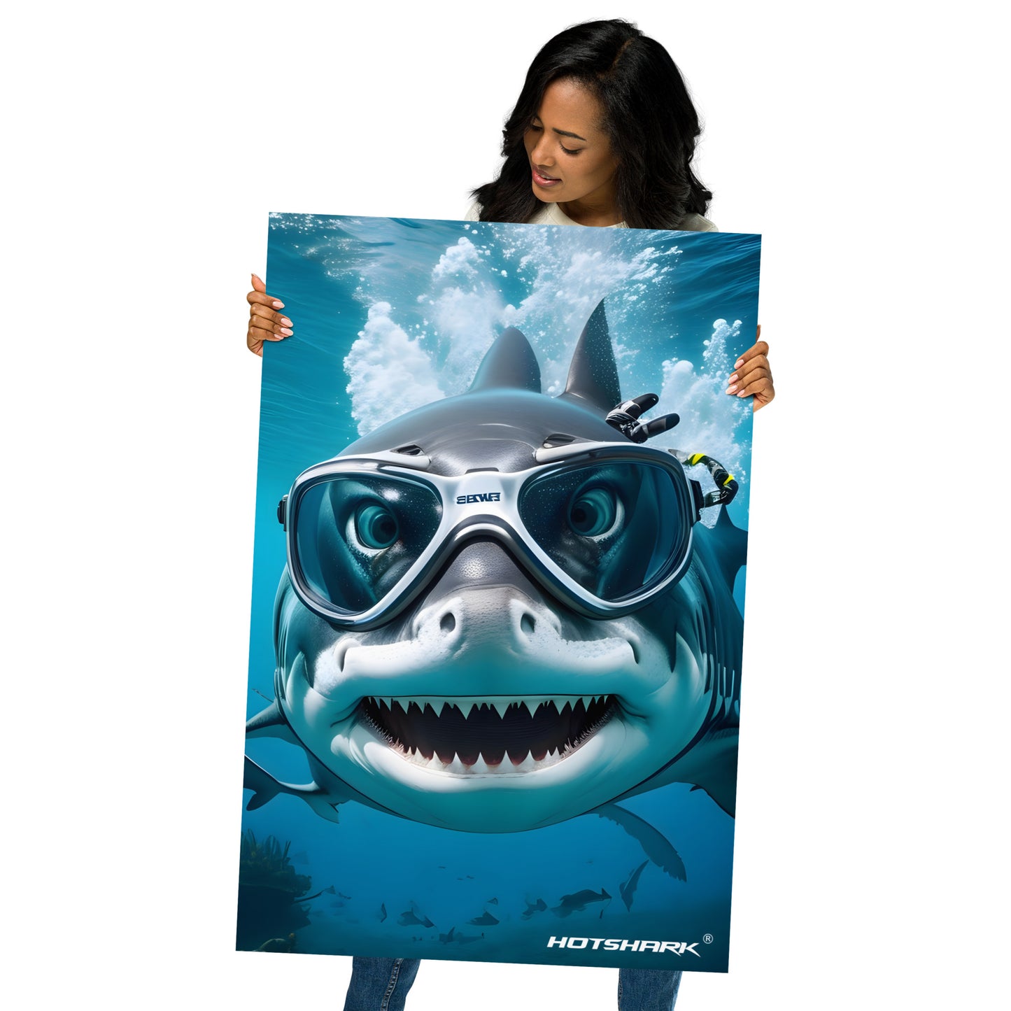 Diver2 Shark - Poster