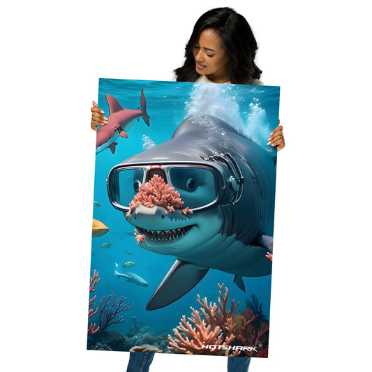 Diver3 Shark - Poster