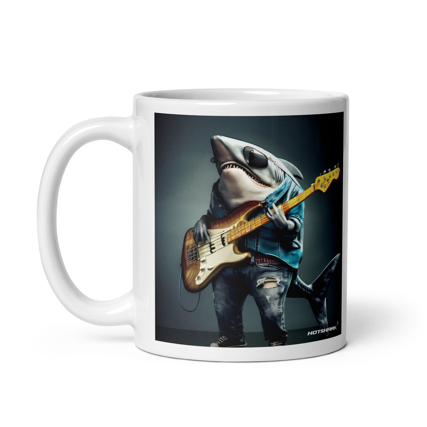 Bassguitar Shark - Tasse