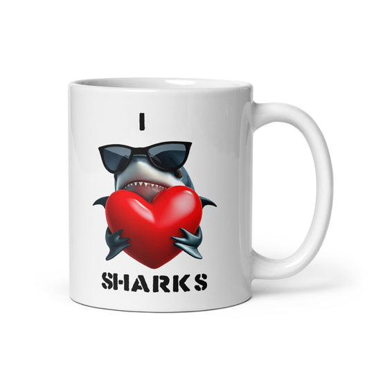 I love Sharks - mug